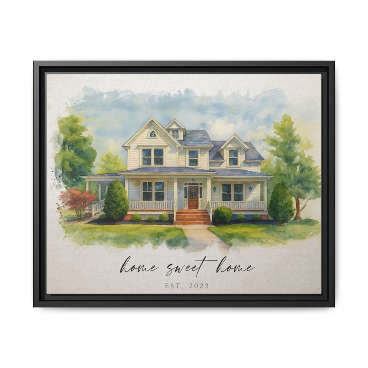 Custom Canvas Art Print, 20"x16" w/ Premium 'Floating' Frame