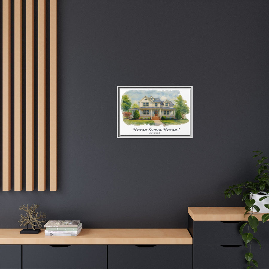 Copy of Custom, 24" X 16" Framed Canvas Art Print, with Premium 'Floating' Frame