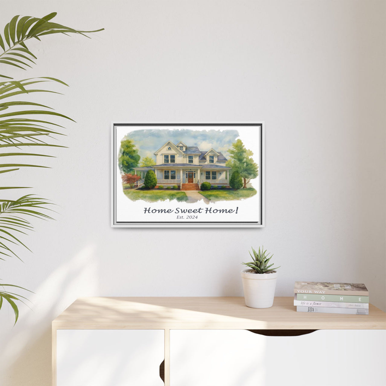 Copy of Custom, 24" X 16" Framed Canvas Art Print, with Premium 'Floating' Frame