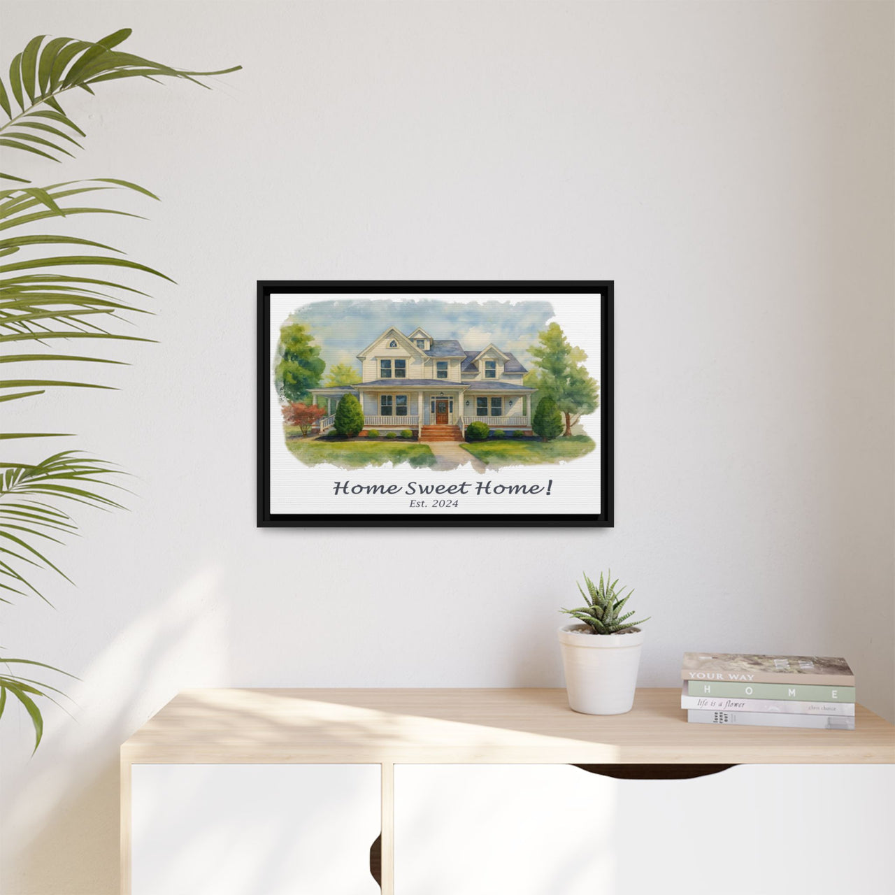 Copy of Custom, 24" X 16" Framed Canvas Art Print, with Premium 'Floating' Frame