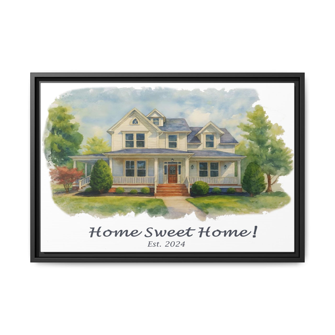 Copy of Custom, 24" X 16" Framed Canvas Art Print, with Premium 'Floating' Frame