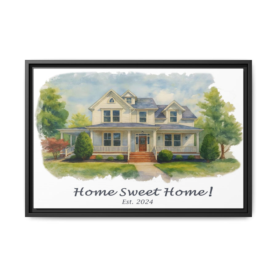 Copy of Custom, 24" X 16" Framed Canvas Art Print, with Premium 'Floating' Frame