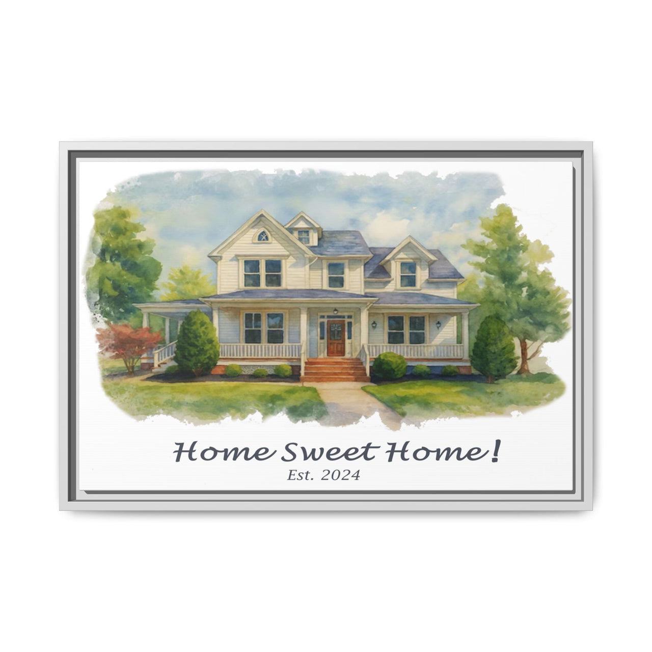 Copy of Custom, 24" X 16" Framed Canvas Art Print, with Premium 'Floating' Frame