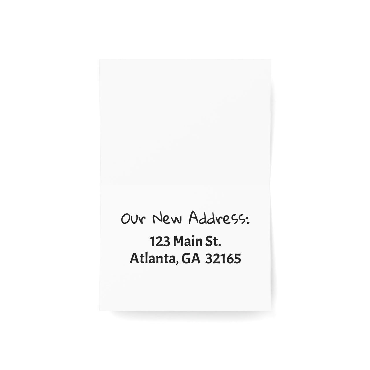 Custom Watercolor Greeting / Change of Address Cards, 30 Cards w/ Envelopes