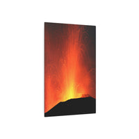 Metal Wall Art Sign with Volcano Design, Home Decor, Nature Lovers Gift, Wedding Gift, Living Room Wall Art, Unique Artwork