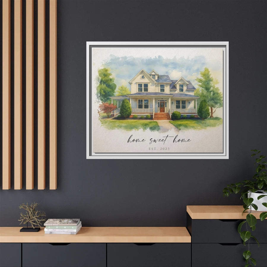 Custom Canvas Art Print, 20"x16" w/ Premium 'Floating' Frame