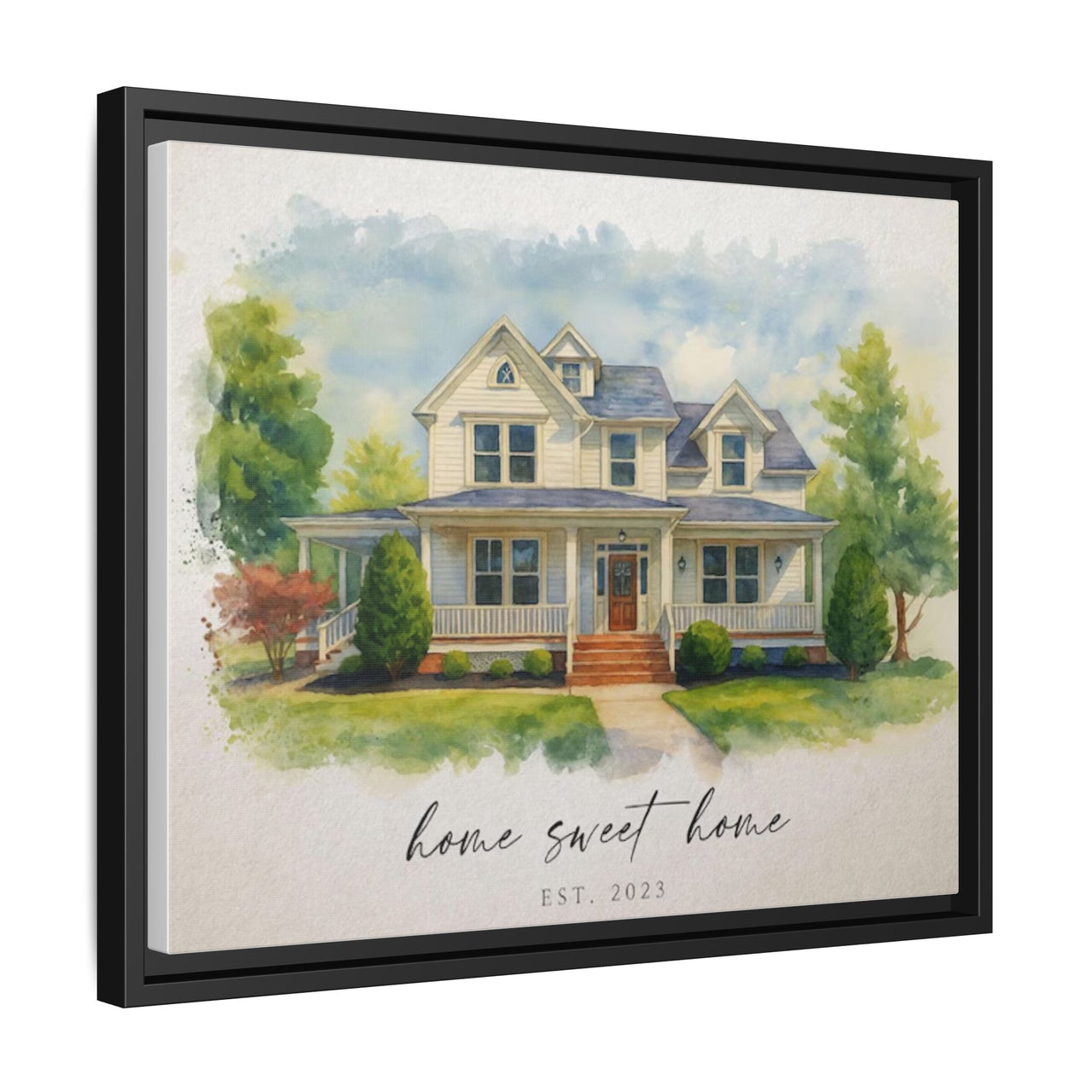 Custom Canvas Art Print, 20"x16" w/ Premium 'Floating' Frame